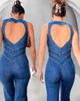 CAPRI | FIGURSLÅENDE DENIM JUMPSUIT - Nordic Boutique & Co.