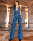 CAPRI | FIGURSLÅENDE DENIM JUMPSUIT - Nordic Boutique & Co.