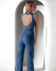 CAPRI | FIGURSLÅENDE DENIM JUMPSUIT - Nordic Boutique & Co.