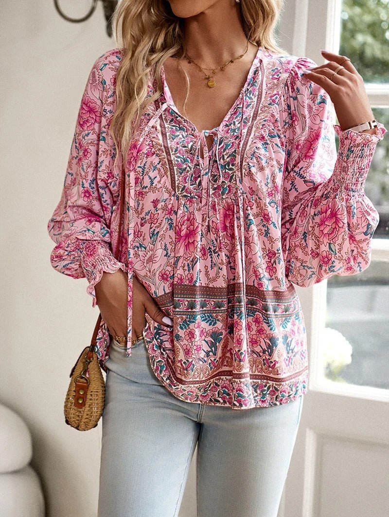 DEBORAH | STYLISH FLORAL BLOUSE - Nordic Boutique &amp; Co.