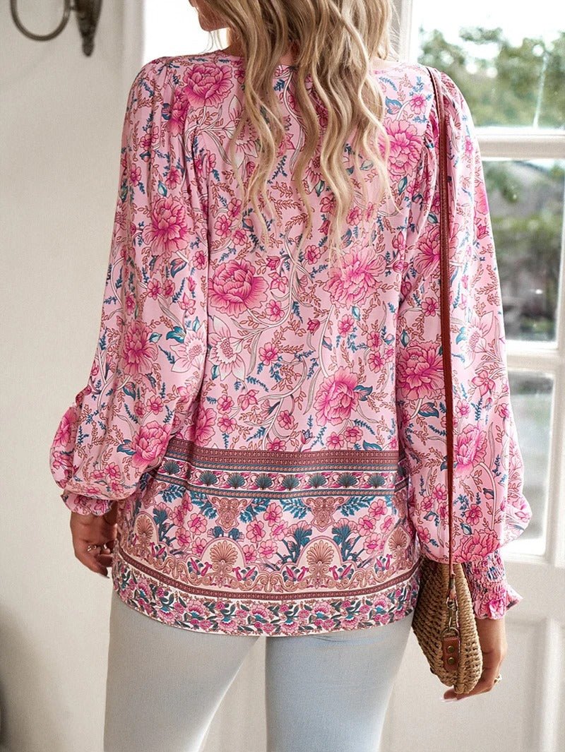 DEBORAH | STYLISH FLORAL BLOUSE - Nordic Boutique &amp; Co.