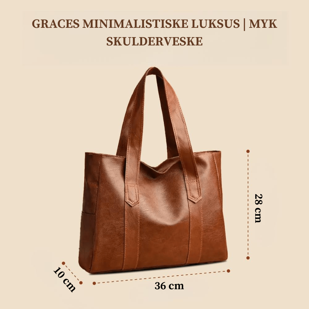 GRACES MINIMALISTISKE LUKSUS | MYK SKULDERVESKE - Nordic Boutique &amp; Co.