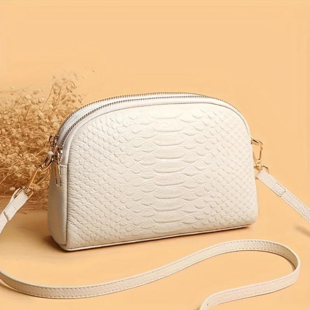 ISABELLA | KROKODILLEMØNSTRET MINI CROSSBODY - VESKE - Nordic Boutique &amp; Co.