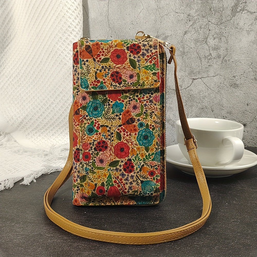 LILA | BOHO BLOMSTER CROSSBODY LOMMEBOK - Nordic Boutique &amp; Co.