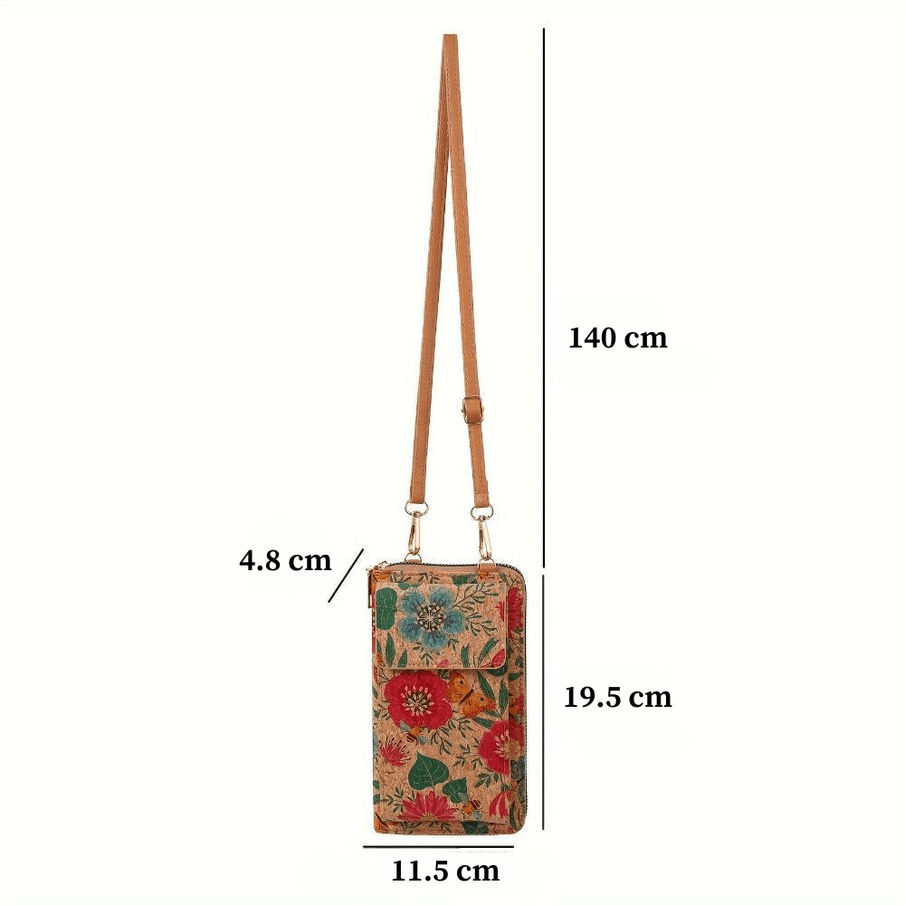 LILA | BOHO BLOMSTER CROSSBODY LOMMEBOK - Nordic Boutique & Co.