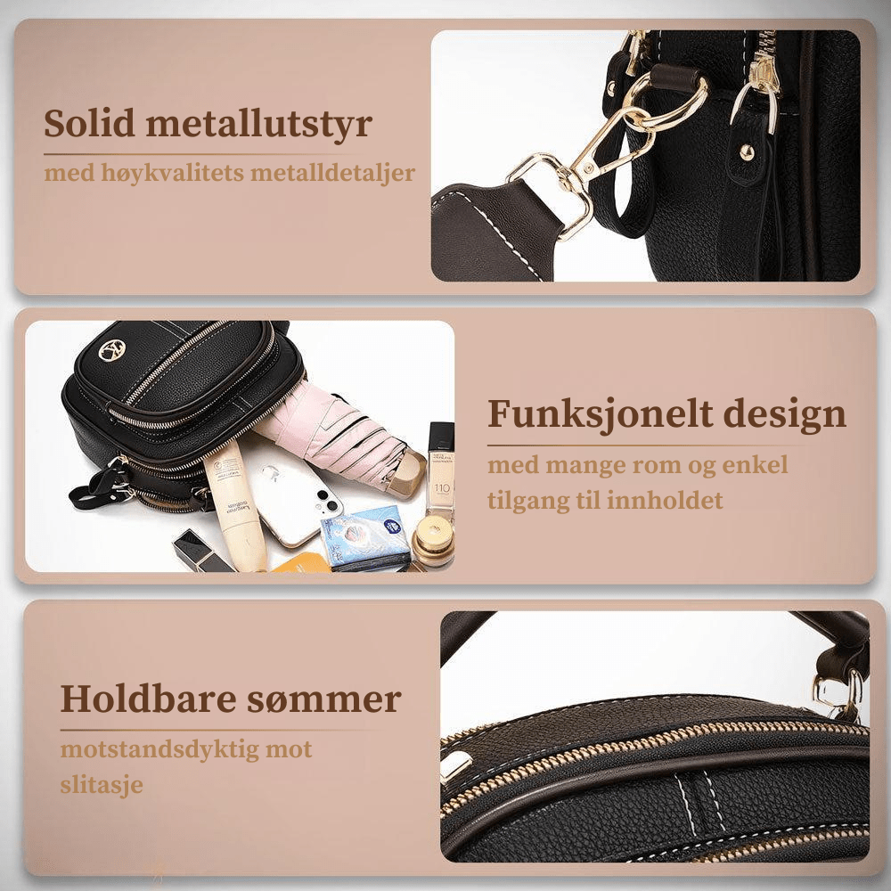 MOLLY’S TIDLØSE SOFISTIKERING | STILIG VESKE MED SKULDERRREM - Nordic Boutique &amp; Co.