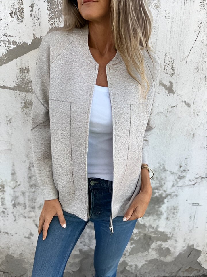 SYLVIE | JAKKE MED LOMMER OG GLIDELÅS - Nordic Boutique & Co.