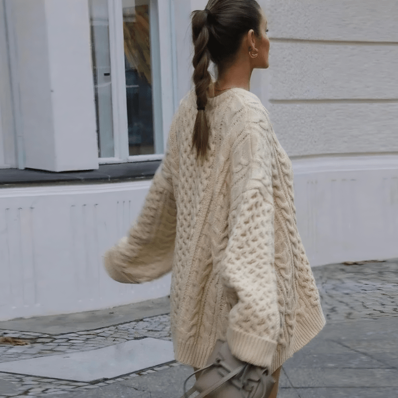 VENDELA | VINTAGE STRIKKET GENSER - Nordic Boutique &amp; Co.